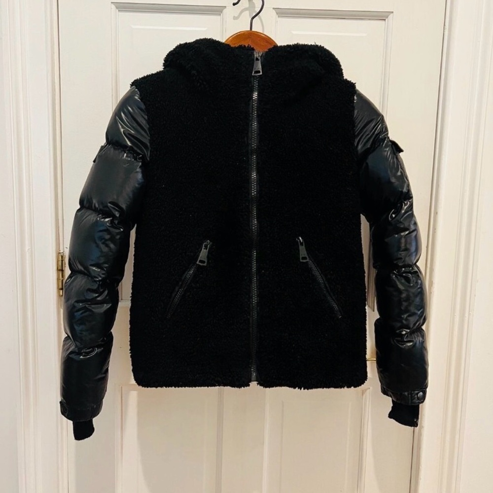 SAM. Puffer Down Fleece Jacket Coat Size Small